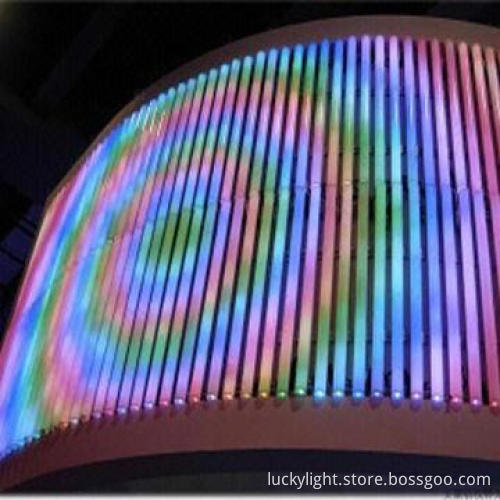 Color-changing LED Tubes with 5050 RGB LED, DMX Control, 16 Pixels, 12W and 12V DC